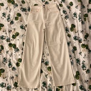 Gap high rise wide leg jeans, size 0/25